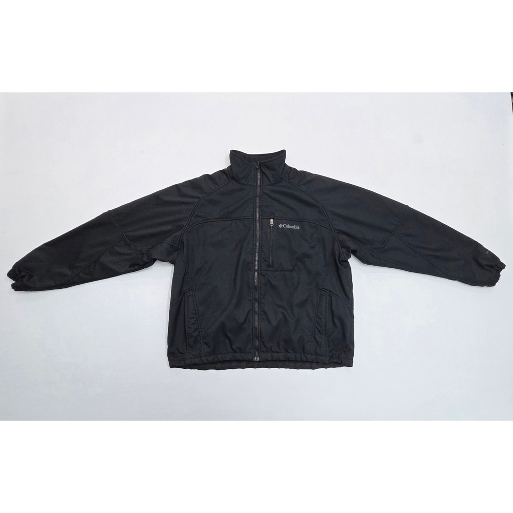 Columbia Omni-Shield Interchange Jacket Mens XL Black Full Zip Fleece SM6493
